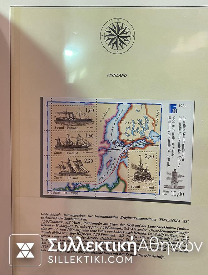 Συλλογή Γραμματοσήμων με Θέμα Καράβια - Πλοία