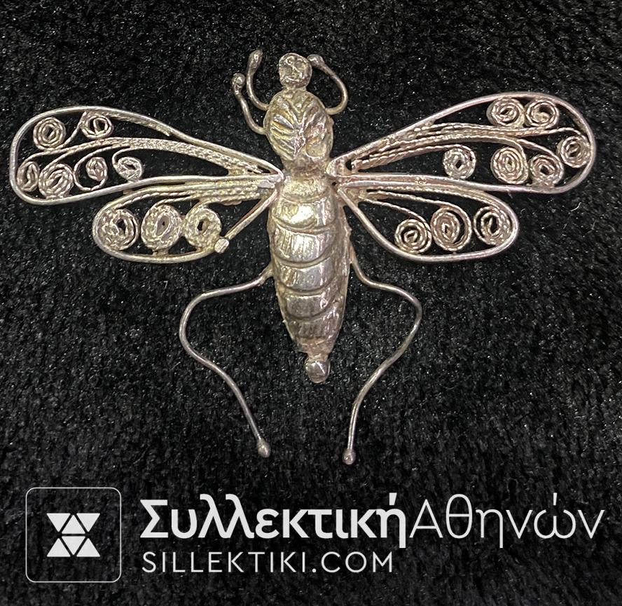 3 Ασημένια κοσμήματα Αντικες Ολοκέντητα