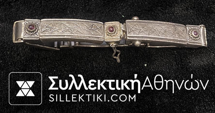 Βραχιόλι Παλιό Χειροποίητο Ασημένιο Σπονδυλωτό