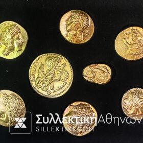 MAILINK Set of 8 Silver Copy Of ANcient Greek Coins