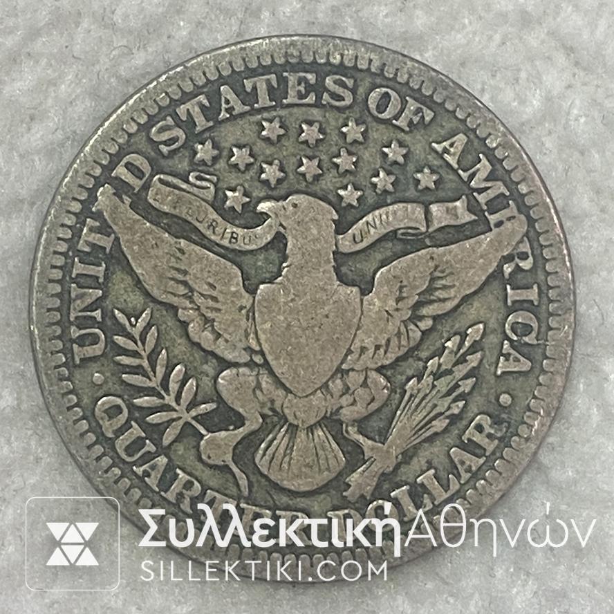 ΑΜΕΡΙΚΗ 1/4 Δολαρίου 1914 VF Silver Coin