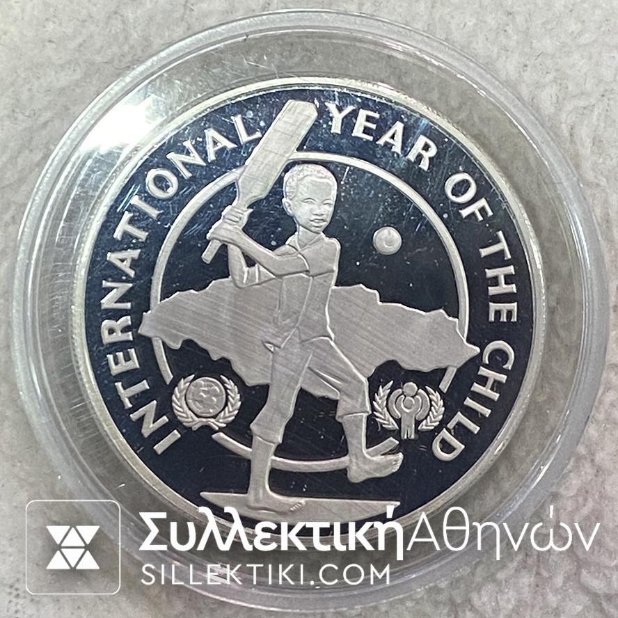 JAMAICA 10 Dollars 1979 Silver Proof Coin