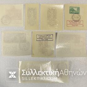Collection of 8 different Commemorative Vignettes 1896-1966 Lux Olympic Games.