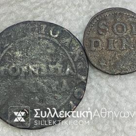 ΚΡΗΤΗ  60 Τορνέζια και 4 Τορνέζια (4 Soldi + 1 Soldino)