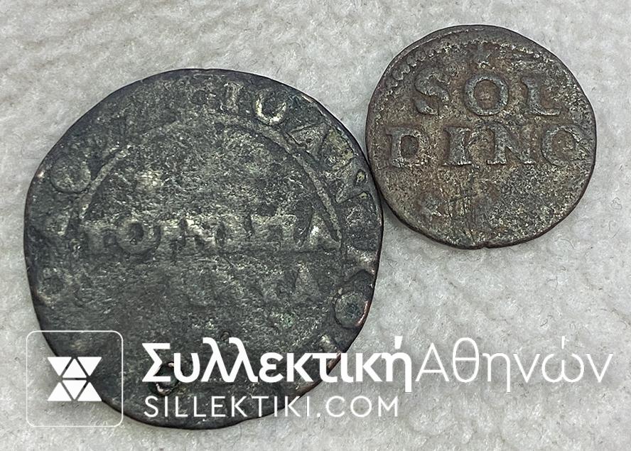 ΚΡΗΤΗ 60 Τορνέζια και 4 Τορνέζια (4 Soldi + 1 Soldino)