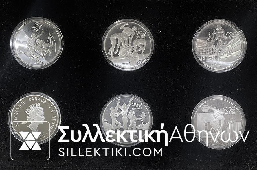 Συλλογή Αργυρών Ολυμπιακών Νομισμάτων 1896 - 1996