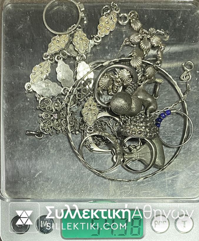 16 Silver Jewelry (all tested) on sale