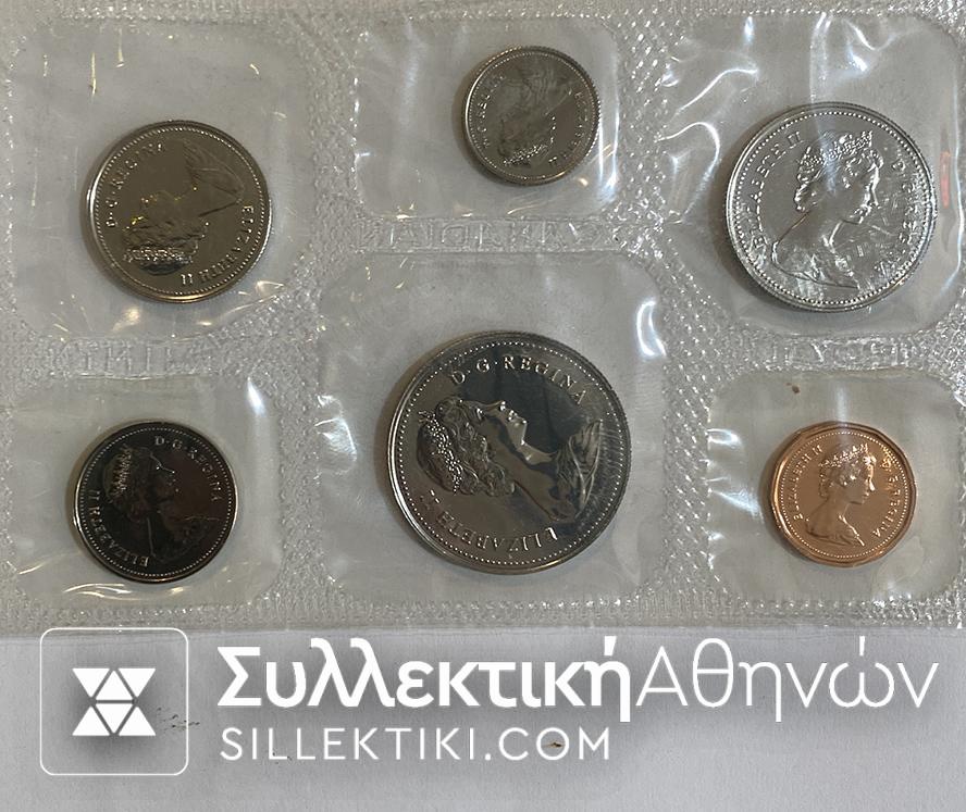 ΚΑΝΑΔΑΣ Σετ Νομισμάτων 1983 σε μπλίστερ UNC