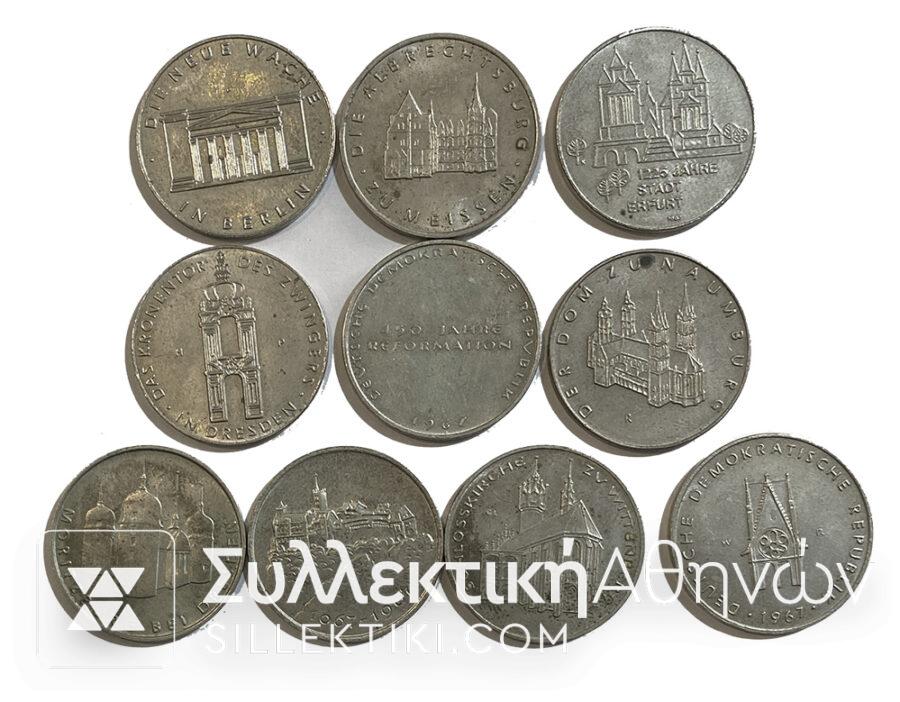 GERMANY Collection 10 Commemorative Medals 1067-1967<br>Diameter 27 mm