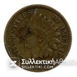 USA 1 Cent 1862 Indian Head VF