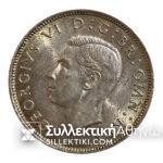 Britain 2 shillings (1 Florin) 1944 Silver Uncirculated