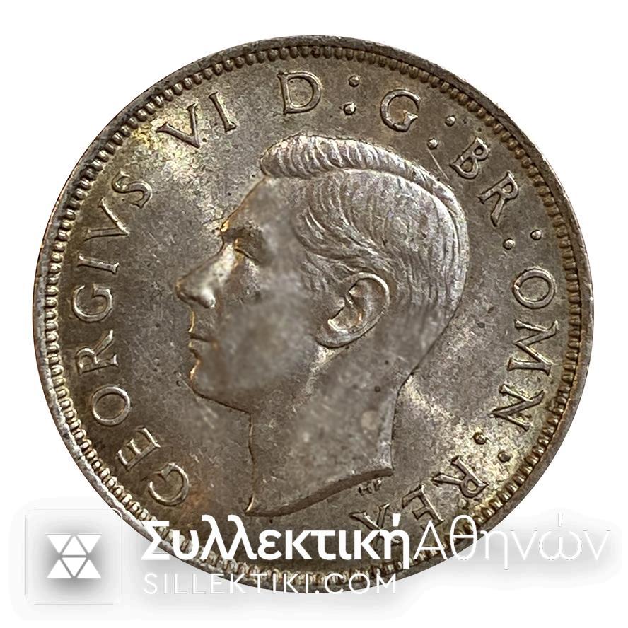 ΑΓΓΛΙΑ 2 Σελήνια (1 Φλορίνι) 1944 Ασημένιο Ακυκλοφόρητο