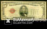 United States of America Five Dollar 1928 Red Seal Collectible F.