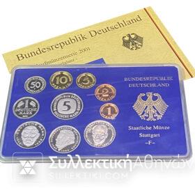 GERMANY Coin Set 2001 Mint F UNC