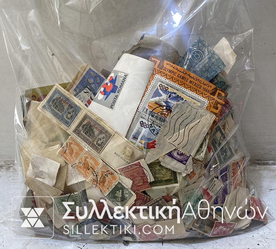 Μερικές εκατοντάδες (χιλιάδες?) γραμματόσημα άψαχτα λοτ