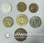 Lot with 7 Different Greek Tokens