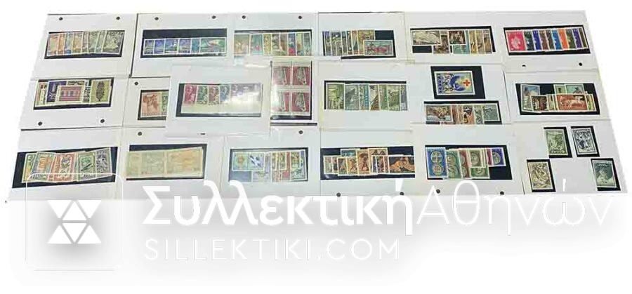 Lot with 19 different series of deluxe stamps from the 1930s onwardsList price 500 Euros