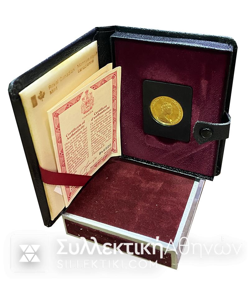 100 Δολάρια Χρυσό Νόμισμα Καναδά 1977