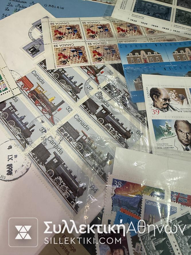 ΚΑΝΑΔΑΣ Εξαιρετική Συλλογή Γραμματόσημα -Φεγιε-Booklet-FDC
