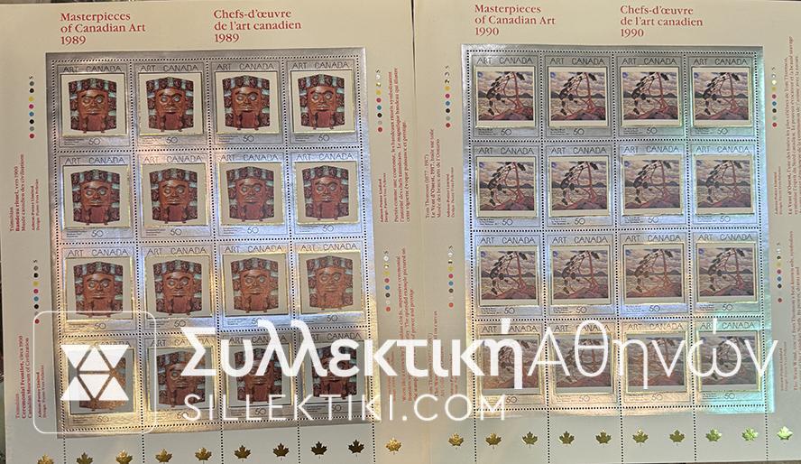 ΚΑΝΑΔΑΣ Εξαιρετική Συλλογή Γραμματόσημα -Φεγιε-Booklet-FDC