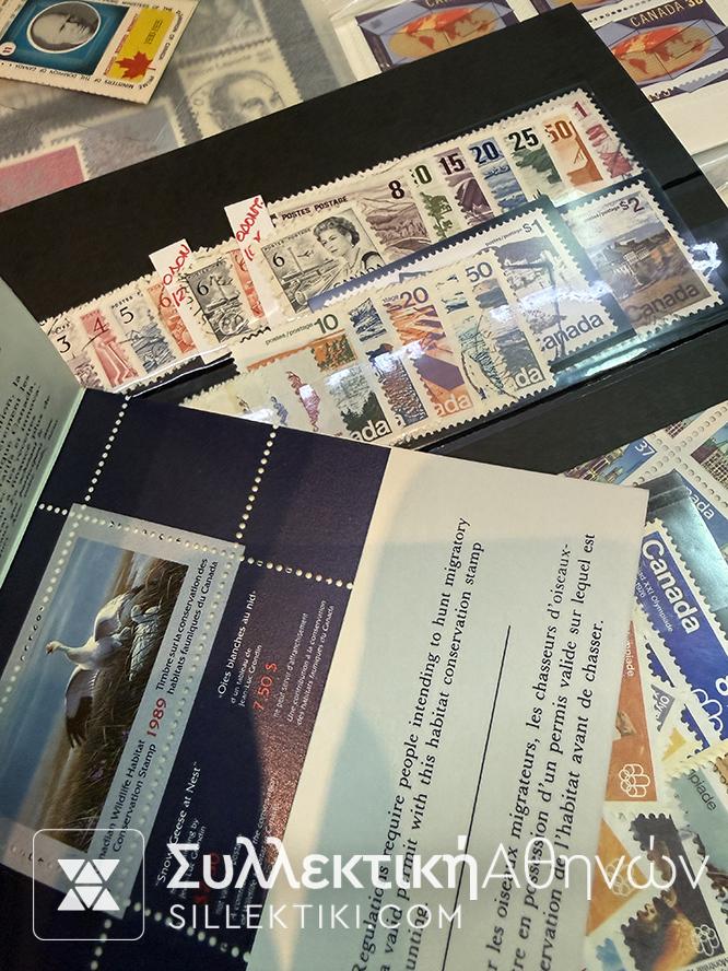 ΚΑΝΑΔΑΣ Εξαιρετική Συλλογή Γραμματόσημα -Φεγιε-Booklet-FDC