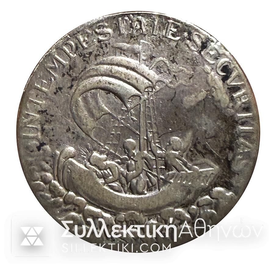 Ασημένιο Μετάλλιο 42 mm / 20 gr Με τον Άγιο Γεώργιο