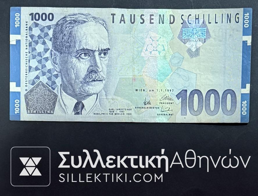 ΑΥΣΤΡΙΑ 1000 Σελήνια 1997 Χαρτονόμισμα VF++